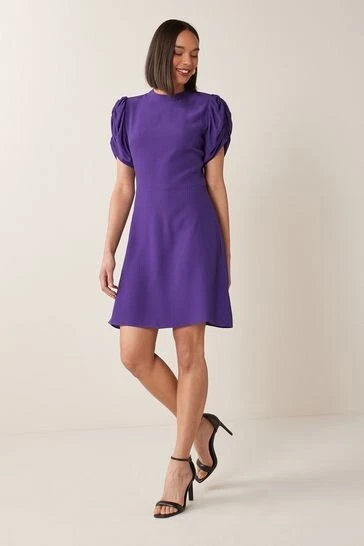 Purple dress size 16 sale
