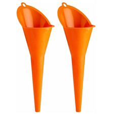 MULTIPURPOSE LONG NECK PLASTIC OIL FUNNEL 2 PCS