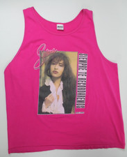 Selena Vintage 90s Siempre Te Recordaremos T-shirt USA Made Murina XL Pink