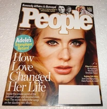 People Magazine December 7, 2015 ADELE 'HOW LOVE CHANGED HER LIFE' The Kennedys