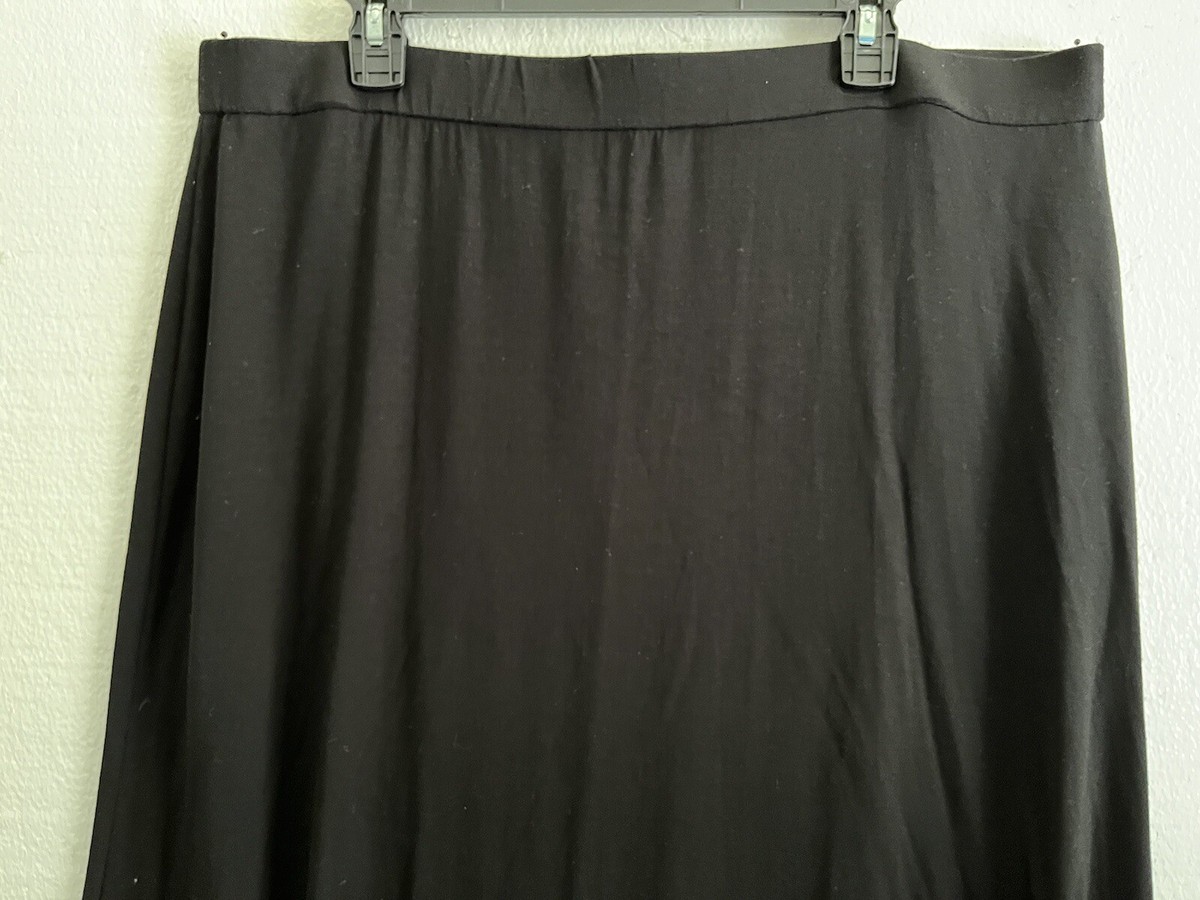 スカート ENOF jersey long skirt Black 02 ENOF jersey long skirt Black 02