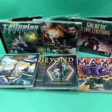 Sci-Fi Space Games PC Lot Of 6 Jewel Case Windows Games Galactic MAX Dark Star