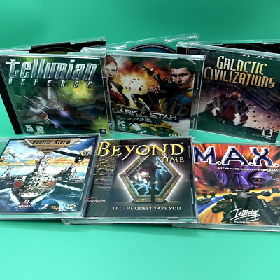 Sci-Fi Space Games PC Lot Of 6 Jewel Case Windows Games Galactic MAX Dark Star