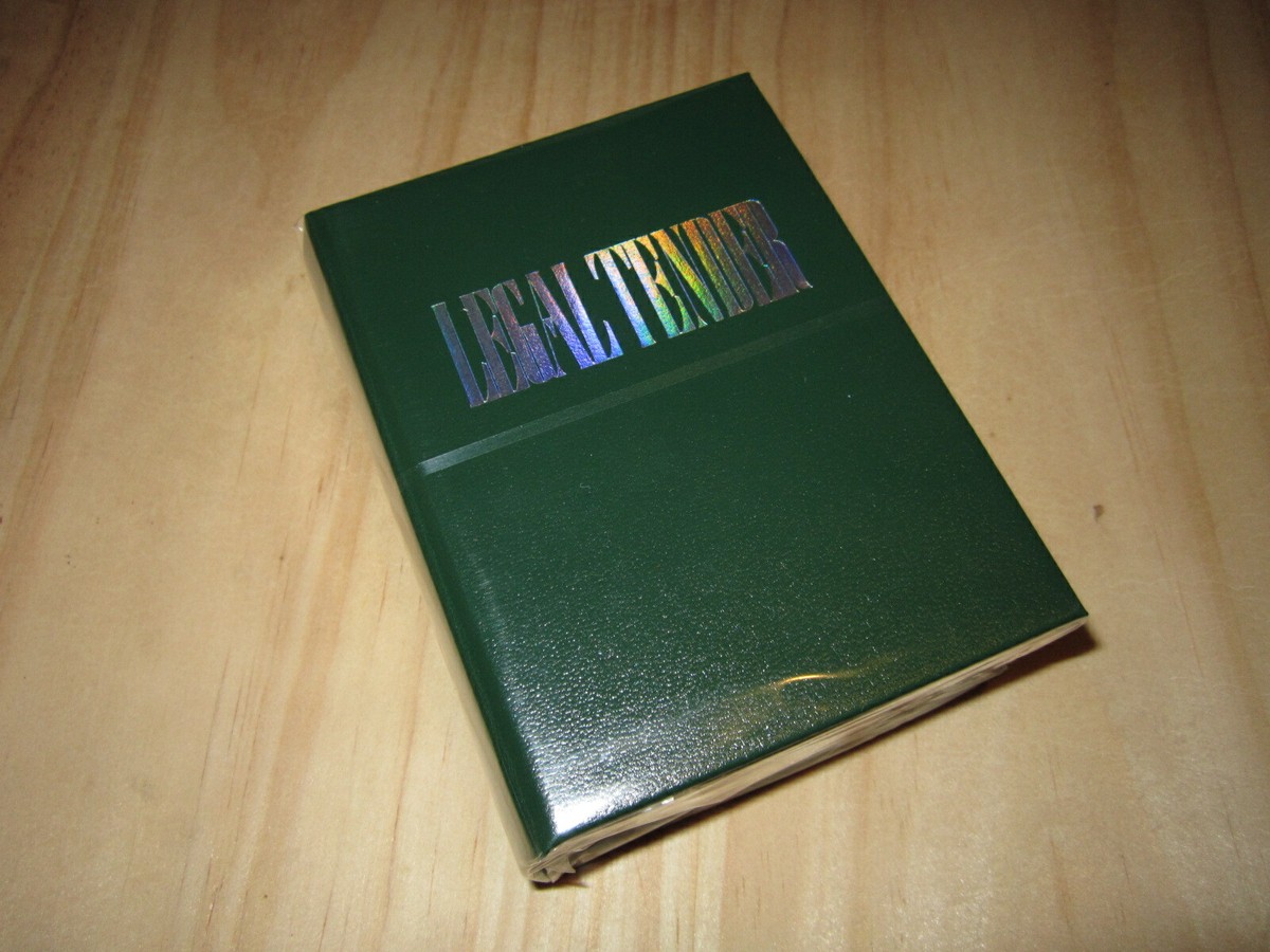 US Legal Tender Holographic Gilded Book Box Playing Cards by KWP - Limited, Rare US Legal Tender Holographic Gilded Book Box Playing Cards by KWP - Limited, Rare