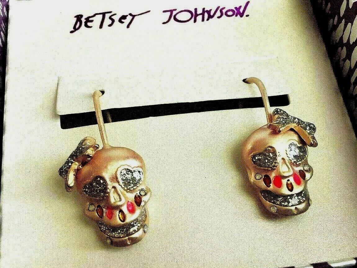 Betsey johnson clearance sugar skull earrings