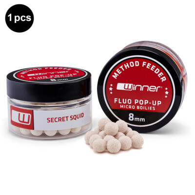 Method/Feeder Fluo Pop-Up Micro Boilies 8mm/20g Secret Squid