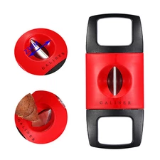Galiner V-Cut Cigar Cutter Sharp Stainless Steel Scissors Cutting Knife Gift Box