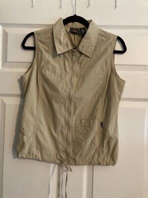 NWOT Route 66 Blouse Top Vest Women's Sleeveless Zip Up Nylon Size Medium