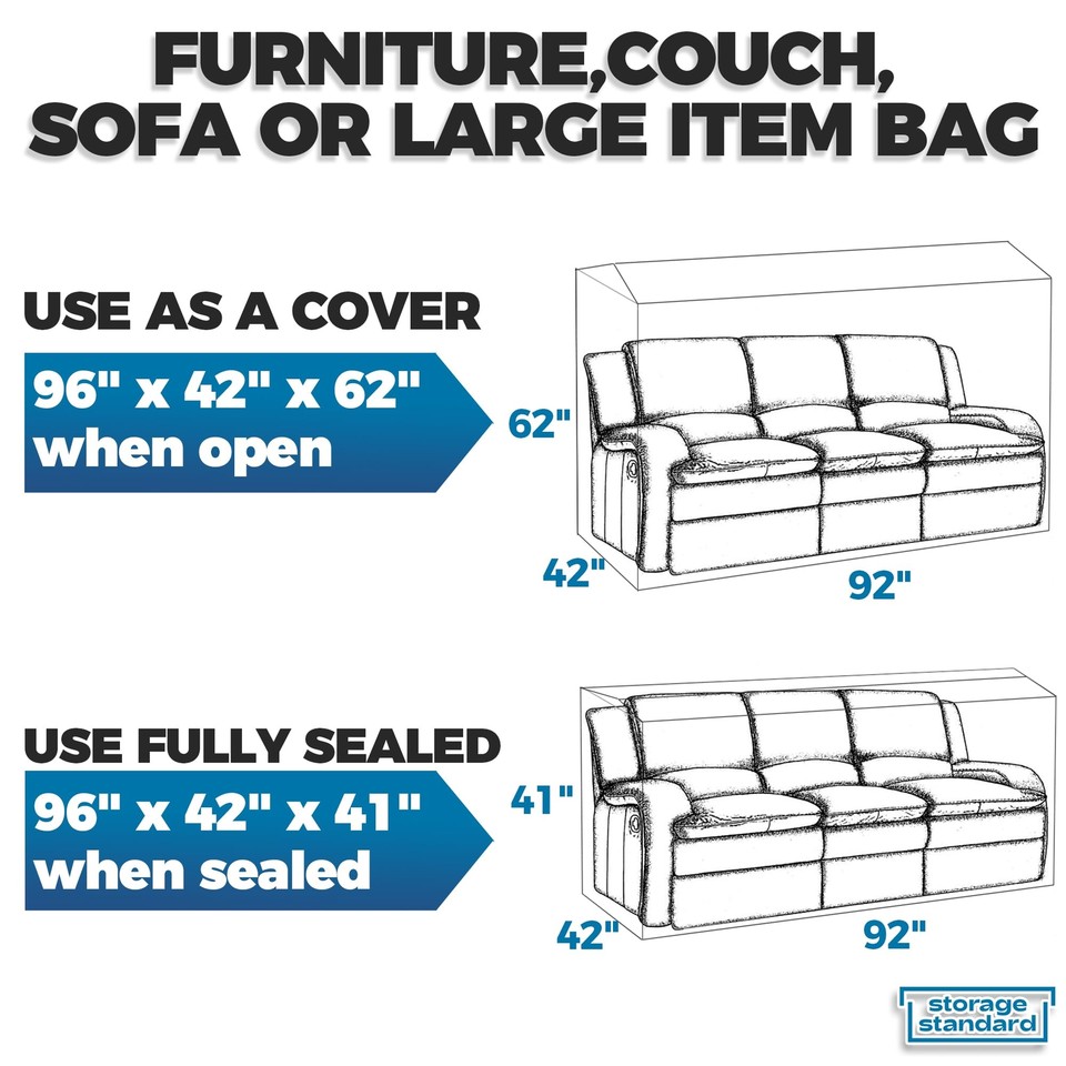 Plastic Furniture Covers for Moving HeavyDuty Couch Cover for Sofa