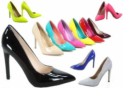 Sandalias De Tacón Alto Puntiagudas Con Diamantes De Colores Para Mujer