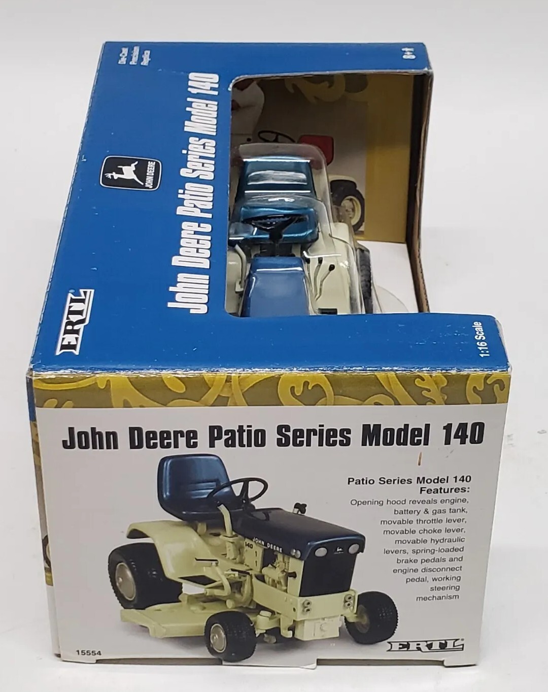 1/16 Ertl John Deere 140 Patio Series Precision Lawn Garden Tractor