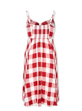 Torrid Midi Textured Woven Button-Front Dress Red Plaid Size 0 12 large NWOT