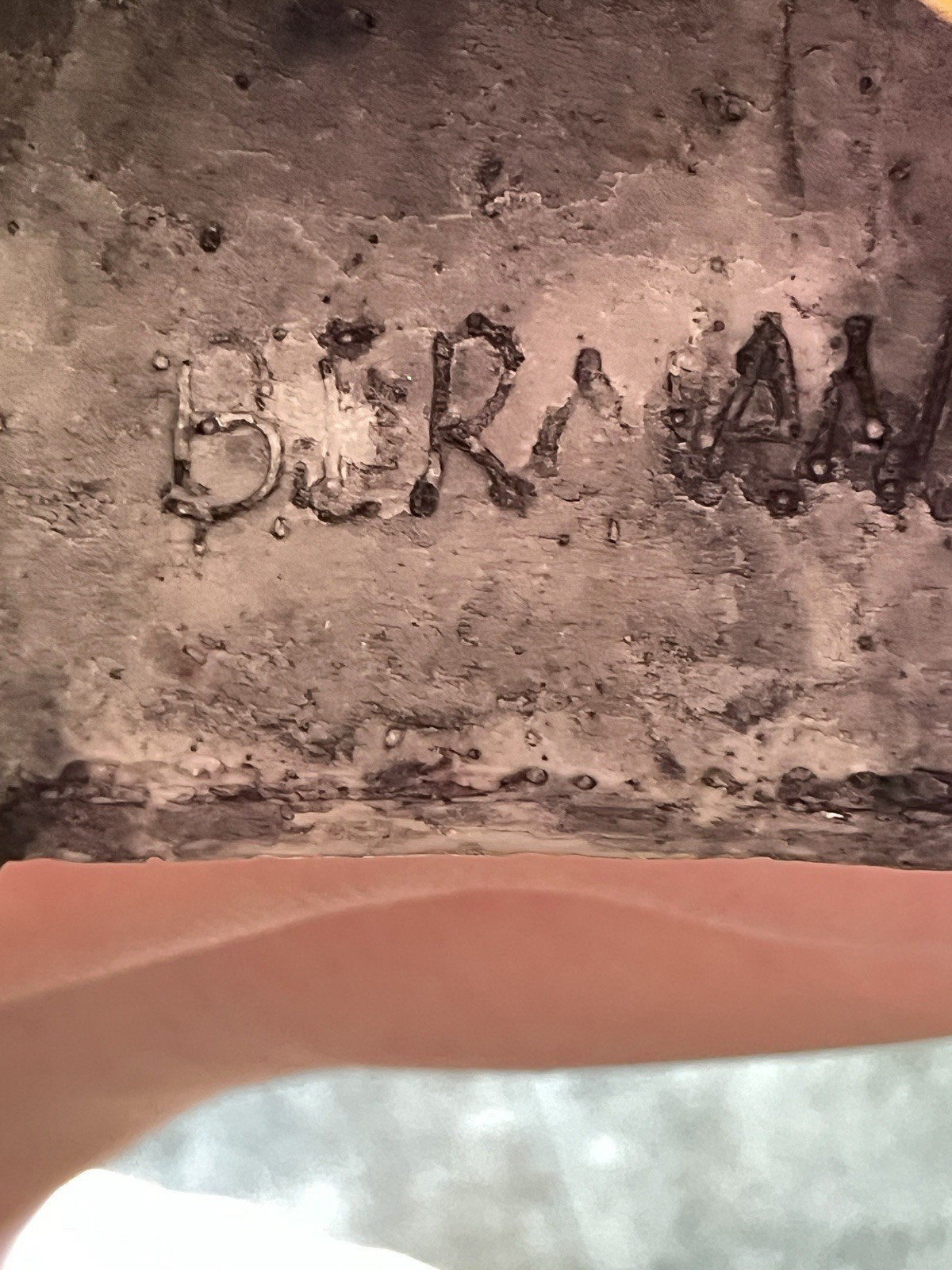 Vintage Michael Berman Signed Ornate Gold Art Deco Table Lamp 25-5/8” 