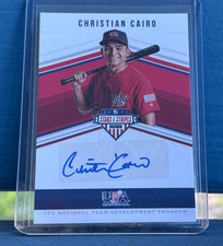 Christian Cairo 2018 USA Stars & Stripes Signature card #SS-CC numbered 159/193