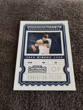 2020 Panini Contenders Winning Tickets Christian Yelich Milwaukee Brewers WT-10