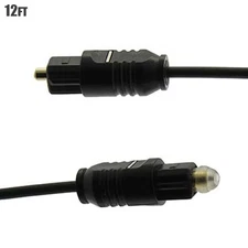 12FT Toslink Digital Optical Audio Cable Fiber Optic Cord SPDIF DVD CD MP3