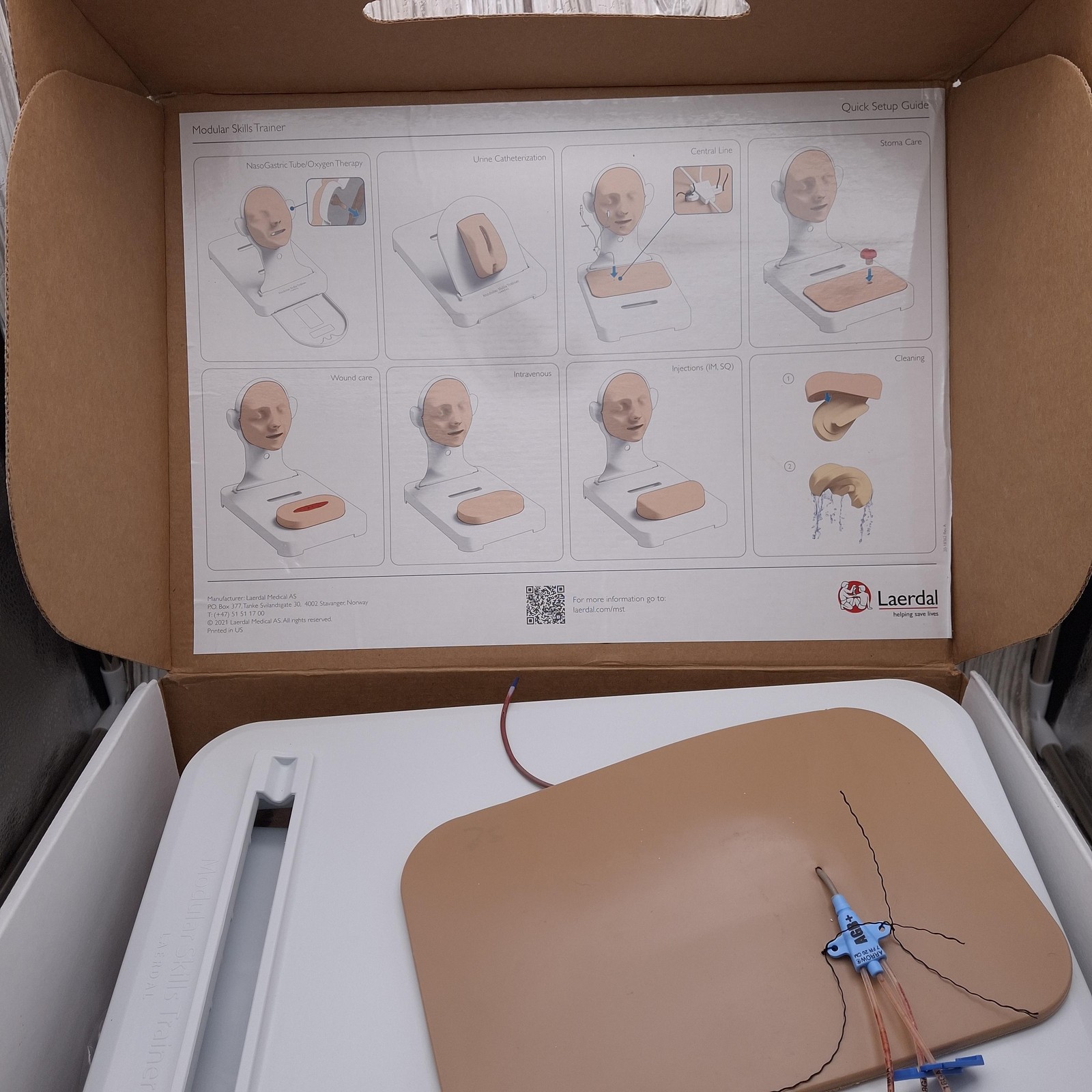Laerdal Modular Skills Trainer MST Nursing Medical Simulation Manikin Kit Set