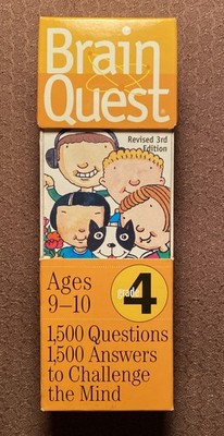 Brain Quest Grade 4, Ages 9 - 10 Decks 1 & 2 3rd Edition Brainquest Cards