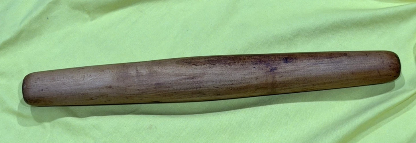French Rolling Pin Hawaiian KOA Wood 16 in Long 2" dia / 1.5" dia Baker Tool