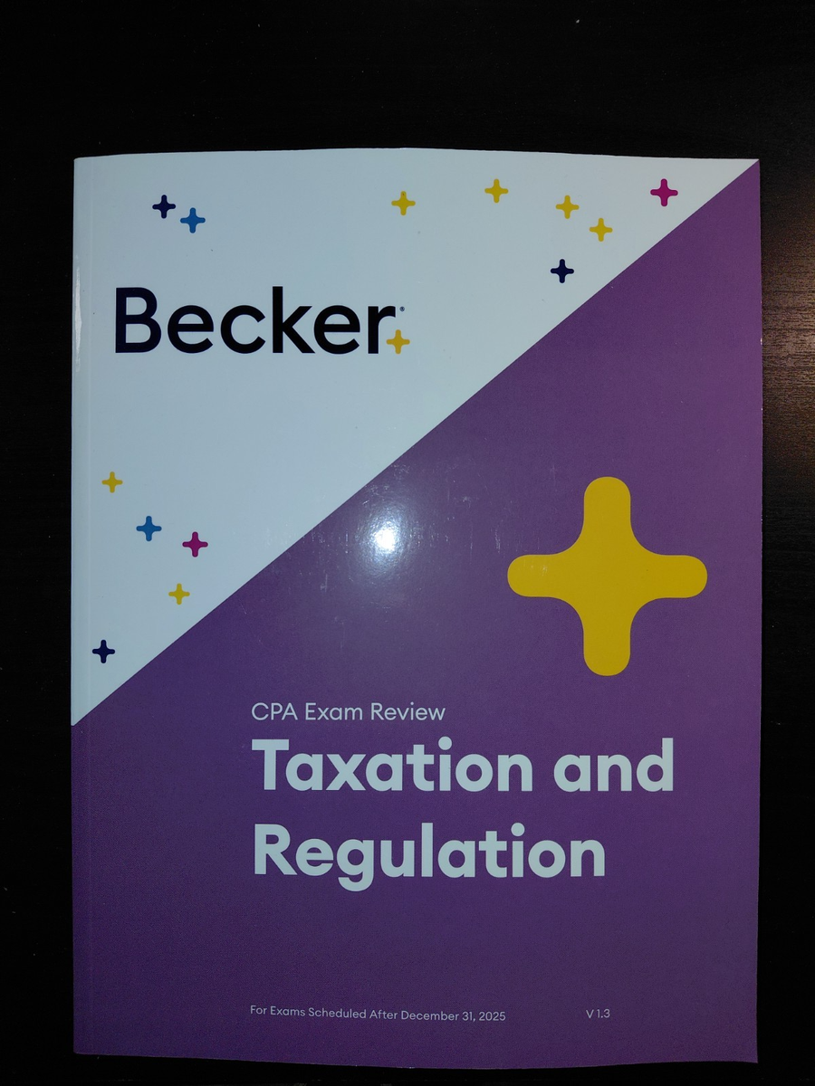 Brand New 2026 Becker CPA Exam REG Book | eBay