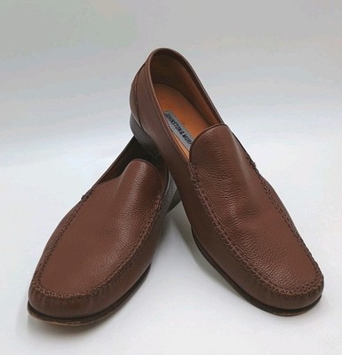 Johnston & Murphy Men s Harrison Venetian Loafer Size 12 M Brown Leather Slip On