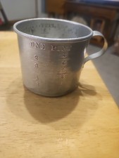 Vintage ALUMINUM Measuring Cup w/ Handle ONE PINT #1