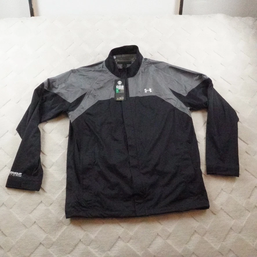under armour Storm Windbreaker Jacket Mens Large Black Gray Full Zip
Opens in a new window or tab
