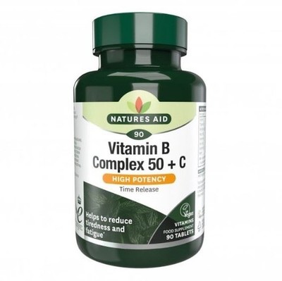 Natures Aid Vitamin B Komplex 50 + C - 30 Tabletten