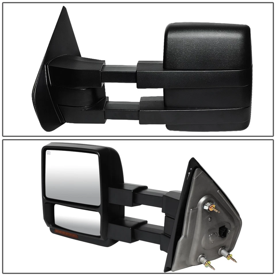 PARA FORD F150 2004-2014 ALIMENTADO+CALOR+LED SEÑAL/CHARCO LUZ REMOLQUE ESPEJO IZQUIERDO Foto 2 de 2
