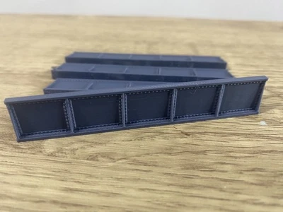3DPRINTSTUDIO 4 x Bridge Girder Sides for Model Railway Bridge TT:120 Gauge hornby Peco