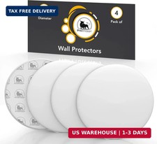 Door Stoppers - Large 3.15" 4 PCS - Door Stoppers for Wall with Strong Back Ad