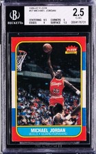 Rare 1986-87 Fleer #57 Michael Jordan RC BGS 2.5 9.5 Centering Eye Appeal Rare