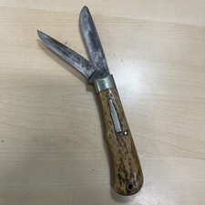 Remington UMC R1123 Bullet Trapper Knife, 1922-1933, Rare Wooden Handle