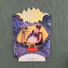 Vintage McDonald's The Flintstones Large French Fry Box Pebbles Bamm Bamm - 1993