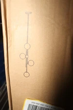 LNC Crithmum 4-Light Plating Brass Linear Island Chandelier Modern/Contemporary 