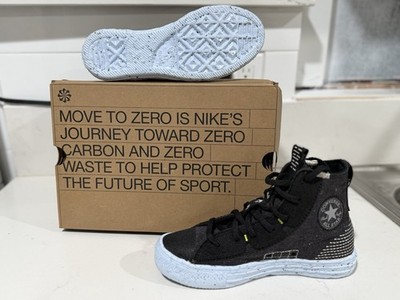 Converse Chuck Taylor All Star Move to Zero High Top Kids Shoes Black/White Can 