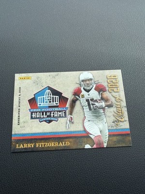 Larry Fitzgerald 2026 Panini Pro Football Hall of Fame HOF Card #3 Arizona