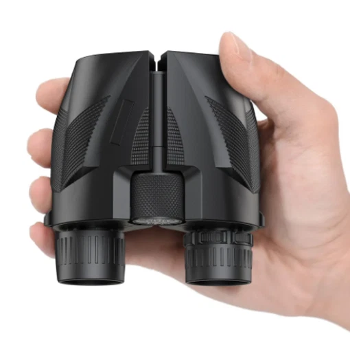 Compact Binoculars  12x25 Waterproof with Porro Prism - Black - Image 3 of 4