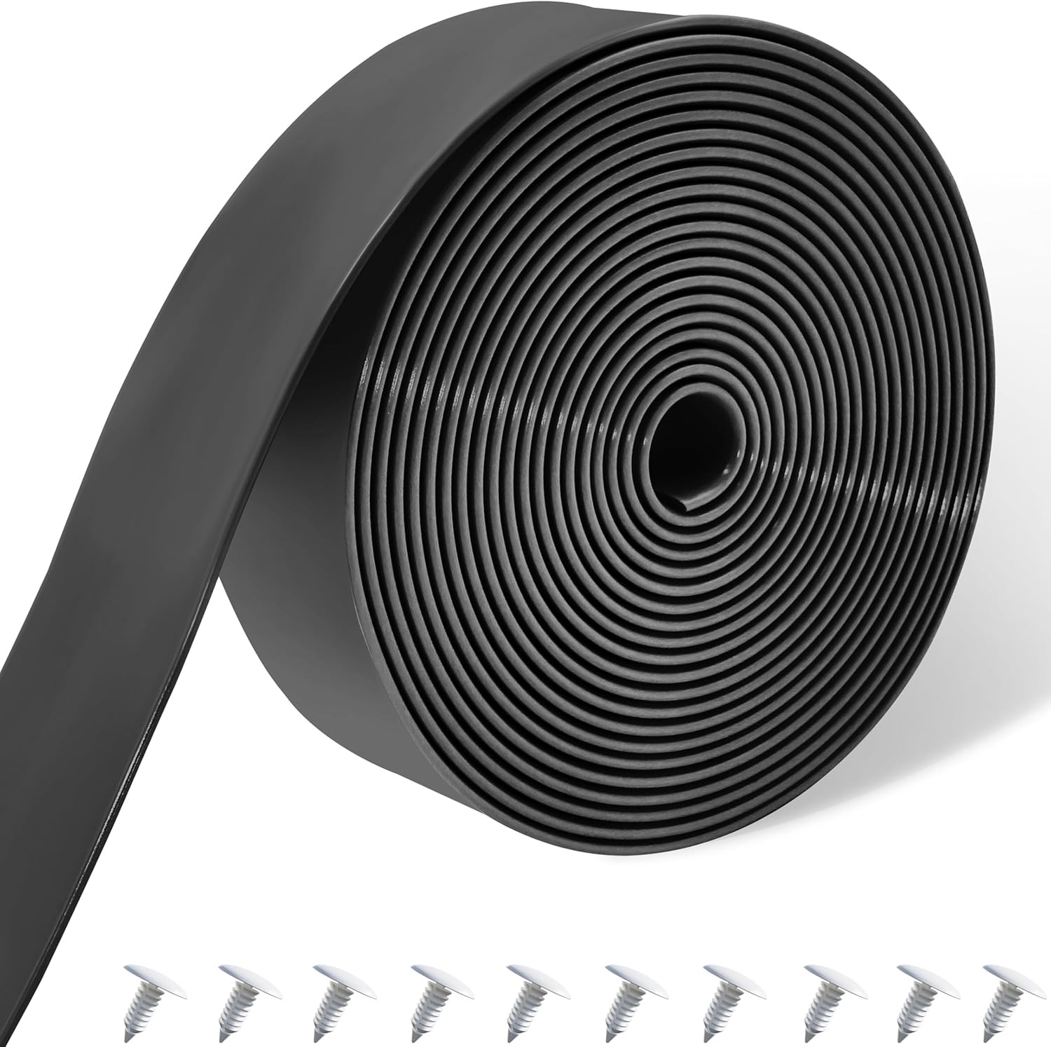 Repair Kit 2'' 10 Ft Strap + 20 Rivets, Black