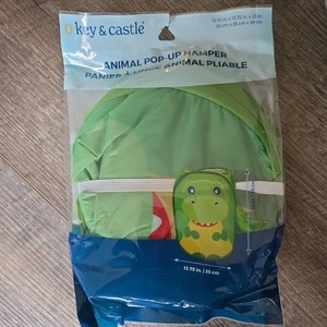 Key & Castle Foldable Pop-up Hamper Storage Animal Dinosaur Laundry Mesh
