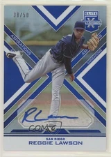 2016 Panini Elite Extra Edition Aspirations Blue 38/50 Reggie Lawson Auto iu7