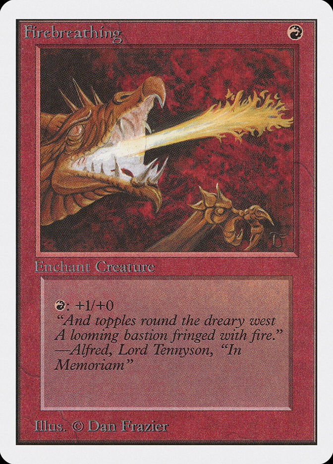 MTG Magic the Gathering Firebreathing (151/302) Unlimited Edition HP