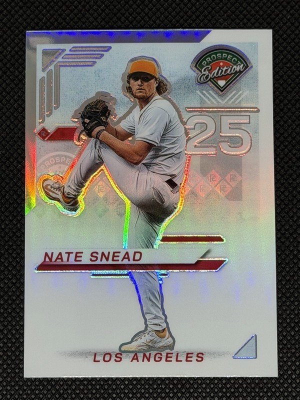 2025 Panini Prospect Edition Nate Snead Silver Prizm Holo #160 LA Angels