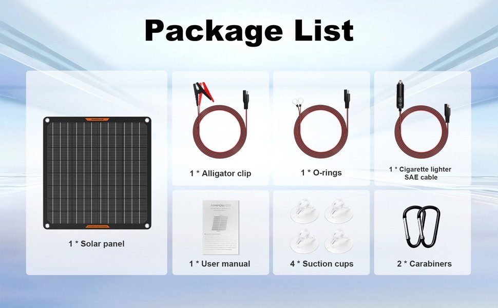 12 volt Solar Battery Maintainer Solar Charger 10 20 30 50 watt Solar Panel kit