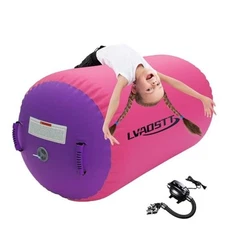 Gymnastics Tumbling Equipment Inflatable Air 39.37inch*31.5inch Pink+Purple