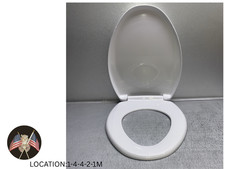 Toilet Seat Plastic, Round, White NOT USED DESCRIPTION