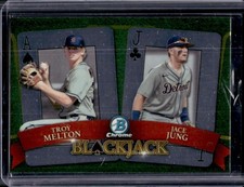 2022 Bowman Draft Jace Jung Troy Melton Blackjack #BJ-9 Tigers