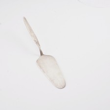 Kleeblatt Rose Tortenheber Vorleger in 100er Silber L 22,5 cm Vintage