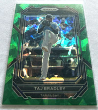 2023 Panini Prizm Baseball Taj Bradley Tampa Bay Rays Green Cracked Ice #120