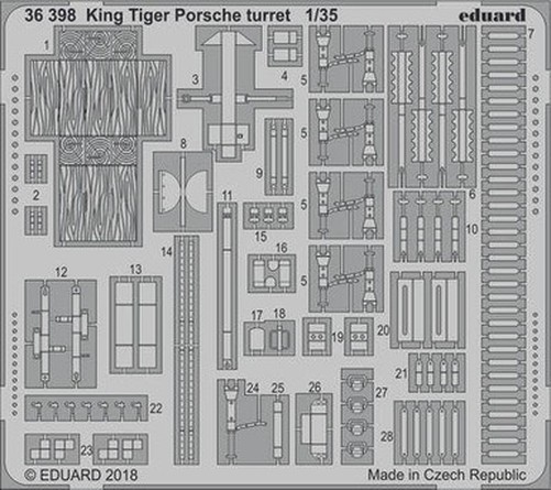 Eduard BIG3594 1/35 Big Ed King Tiger Porsche for Meng